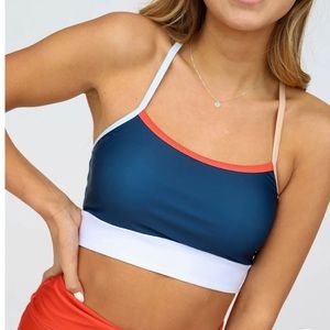 Nani Pacific Shaka Bralette swim top Size M